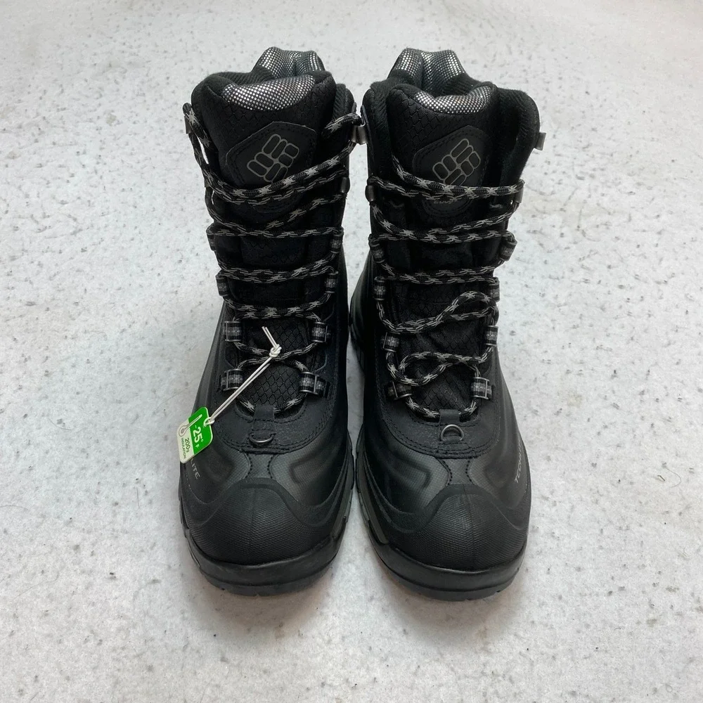 Columbia Bugaboot Plus III Snow Boots Mens 9.5 Black Omni-HeatWide BI2745-010